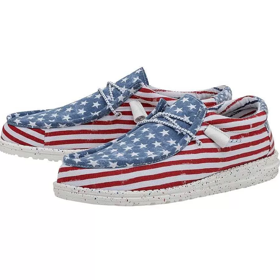 Hey Dude Wally Patriotic Best Sale