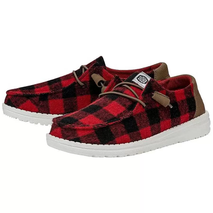 Hey Dude Wendy Buffalo Plaid Fashion